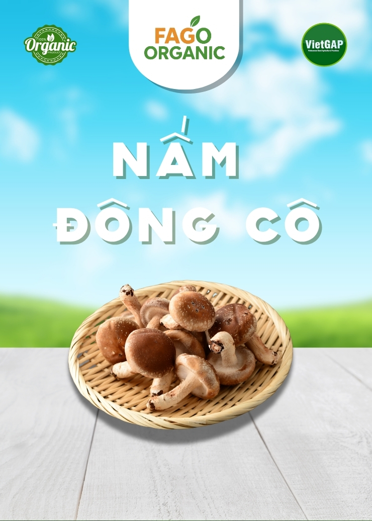 Nấm Đông Cô tươi (hộp 100g)