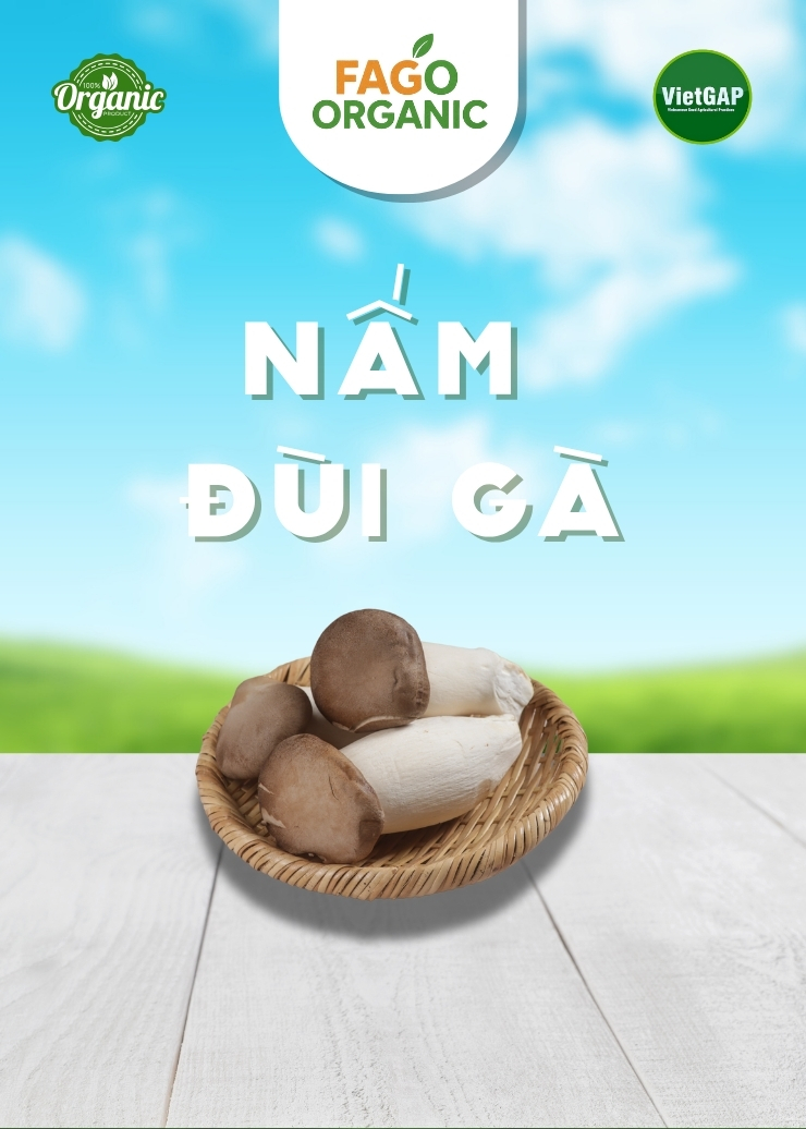 Nấm Đùi Gà tươi (hộp 200g)