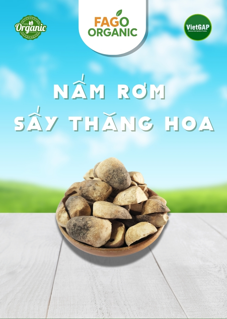 Nấm Rơm Khô (200g/Gói)