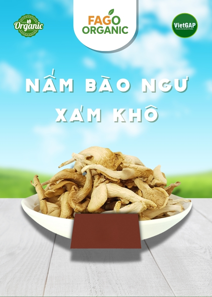 Nấm Bào Ngư Xám Khô (500gr)